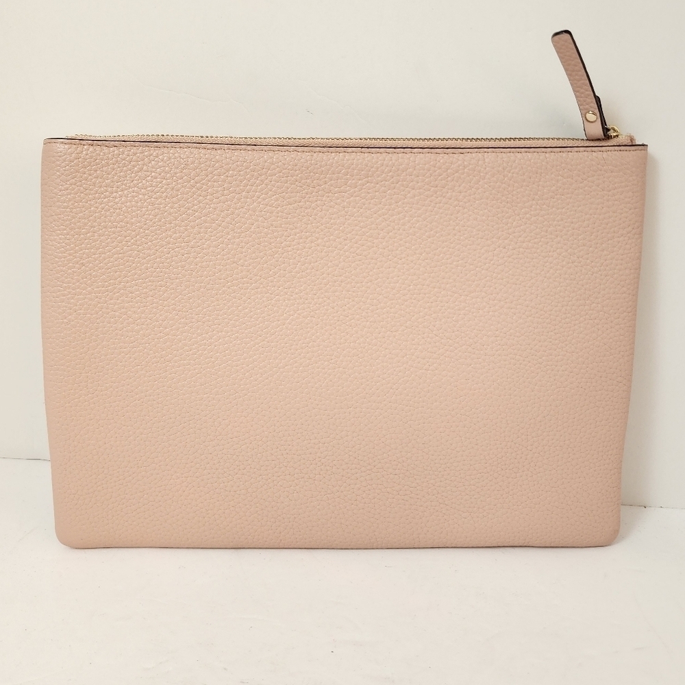 Kate Spade Pink Glitter Zip Clutch Wristlet Pouch Size OS - Picture 2 of 8
